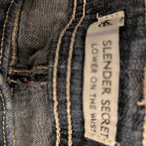 Lee Women's Jeans Blue Ankle Crop Size M10 Slender Secret Lower On The Waist - Picture 9 of 11